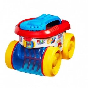 Vergroot Mega Bloks First Builders Blokkenschepwagen Mega Bloks First Builders Blokkenschepwagen
