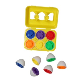 Vergroot Puzzel eieren in doos 6 stuks Puzzel eieren in doos 6 stuks