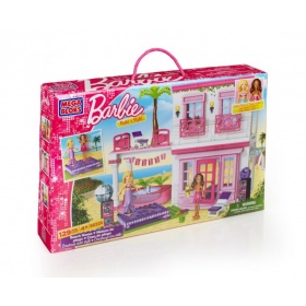 Vergroot Mega Bloks Barbie Strand Huis Compleet Mega Bloks Barbie Strand Huis Compleet