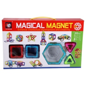 Vergroot Magnetische Tegels Diverse Vormen 40 Delig 5,5 CM Magnetische Tegels Diverse Vormen 40 Delig 5,5 CM
