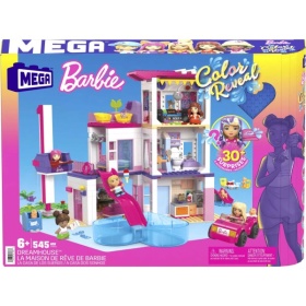 Vergroot Mega Construx Barbie Barbie Dreamhouse Mega Construx Barbie Barbie Dreamhouse