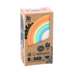 Vergroot Stapelregenboog Bioplastic Stapelregenboog Bioplastic