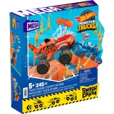 Mega Hot Wheels Monster Trucks Tiger Shark Chomp Course