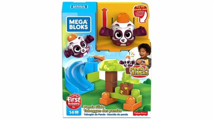Mega Bloks constructiespeelgoed Panda glijbaan 14 delig