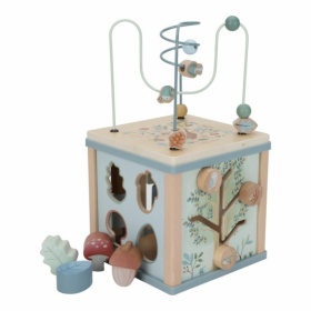 Vergroot Little Dutch Houten Activiteitenkubus Forest Friends Little Dutch Houten Activiteitenkubus Forest Friends