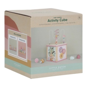Vergroot Little Dutch Houten Activiteitenkubus Fairy Garden Little Dutch Houten Activiteitenkubus Fairy Garden