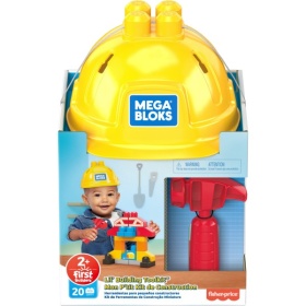 Vergroot Mega Bloks Fisher Price Bouwset Met Helm Mega Bloks Fisher Price Bouwset Met Helm