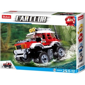 Vergroot Sluban Offroad Auto Rood Sluban Offroad Auto Rood
