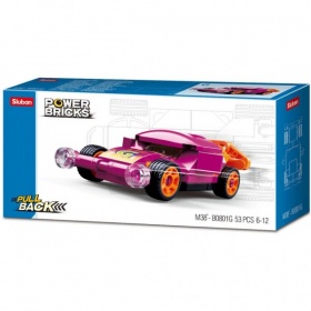 Vergroot Sluban Power Brick Car Purple Wing Sluban Power Brick Car Purple Wing