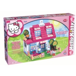 Hello kitty huis met 4 figuren