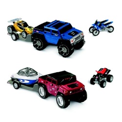 Little tikes hummer met extra voertuigen