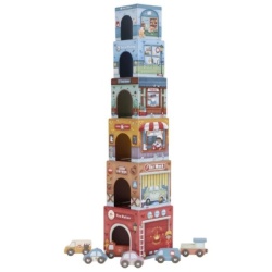 Little Dutch Stapeltoren Incl. 6 Auto's Fsc