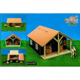 Vergroot Kids Globe Paardenstal Met Twee Boxen En Berging Kids Globe Paardenstal Met Twee Boxen En Berging