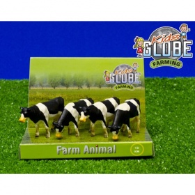 Vergroot Koe Kids Globe 1:50 Zwart Wit Staand 4 stuks Koe Kids Globe 1:50 Zwart Wit Staand 4 stuks