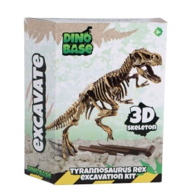 Vergroot Dinobase Dino Uitbikken T-rex 3d Set Dinobase Dino Uitbikken T-rex 3d Set
