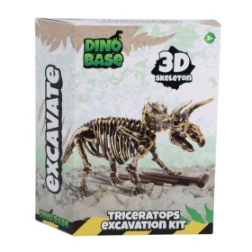 Vergroot Dinobase Dino Uitbikken Triceratops 3d Set Dinobase Dino Uitbikken Triceratops 3d Set