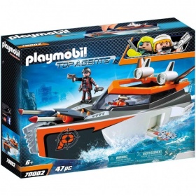 Vergroot 70002 Playmobil Top Agents Spy Team Turboschip 70002 Playmobil Top Agents Spy Team Turboschip