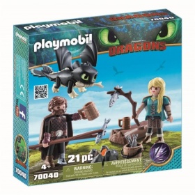 Vergroot 70040 Playmobil Dragons Hikkie En Astrid Speelset 70040 Playmobil Dragons Hikkie En Astrid Speelset