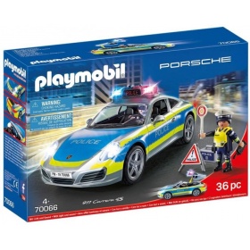 Vergroot 70066 Playmobil Porsche 911 Carrera 4S Politie Wit 70066 Playmobil Porsche 911 Carrera 4S Politie Wit