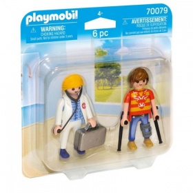 Vergroot 70079 Playmobil Duopack Dokter en Patiënt 70079 Playmobil Duopack Dokter en Patiënt