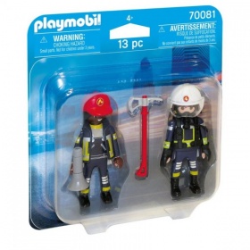 Vergroot 70081 Playmobil Duopack Brandweerlui 70081 Playmobil Duopack Brandweerlui
