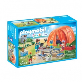 Vergroot 70089 Playmobil Kampeerders met Tent 70089 Playmobil Kampeerders met Tent