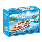 70091 Playmobil Family Fun Motorboot Met Funtubes