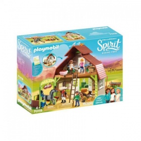 Vergroot 70118 Playmobil Schuur met Lucky, Pru en Abigail 70118 Playmobil Schuur met Lucky, Pru en Abigail