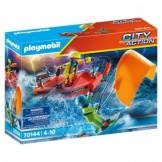 70144 Playmobil Redding Op Zee: Kitesurfersredding Met Boot