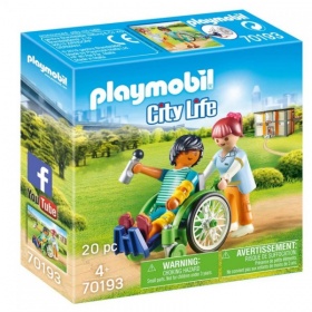 Vergroot 70193 Playmobil Patiënt in Rolstoel 70193 Playmobil Patiënt in Rolstoel