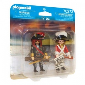 Vergroot 70273 Playmobil Duopack Piratenkapitein en Roodroksoldaat 70273 Playmobil Duopack Piratenkapitein en Roodroksoldaat