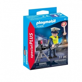 Vergroot 70305 Playmobil Politieman met Flitscontrole 70305 Playmobil Politieman met Flitscontrole