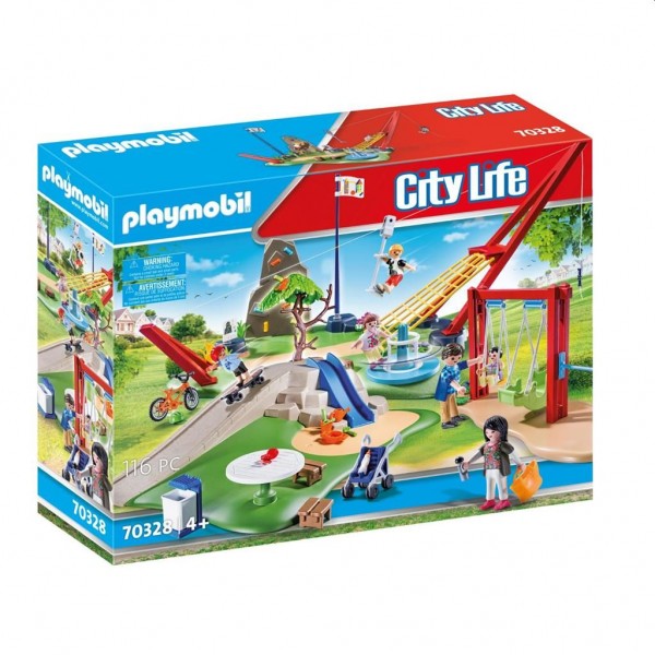 Shinkan Schouderophalend stewardess 70328 Playmobil Speelpark Compleet met Accessoires