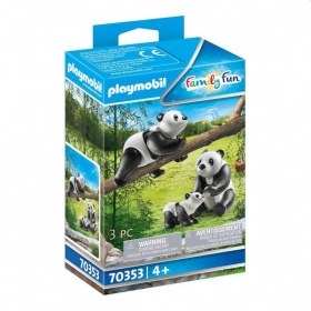 Vergroot 70353 Playmobil Panda's met Baby 70353 Playmobil Panda's met Baby