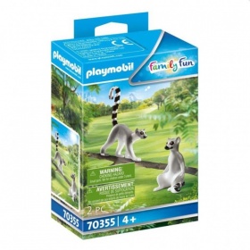 Vergroot 70355 Playmobil Koppel Ringstaartmaki's 70355 Playmobil Koppel Ringstaartmaki's
