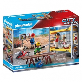 Vergroot 70446 Playmobil Stelling met Bouwvakkers 70446 Playmobil Stelling met Bouwvakkers
