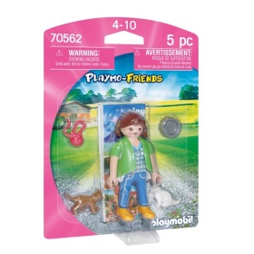 Vergroot 70562 Playmobil vrouw met kittens 70562 Playmobil vrouw met kittens