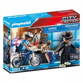Vergroot 70573 Playmobil Politiefiets: Achtervolging Van De Zakkenroller 70573 Playmobil Politiefiets: Achtervolging Van De Zakkenroller