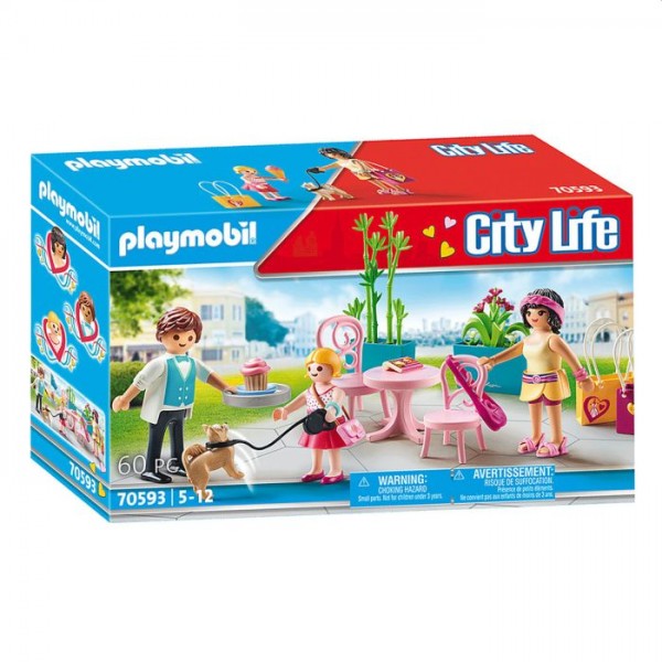 Bekijk het internet evalueren Emotie 70593 Playmobil City Life koffie pauze