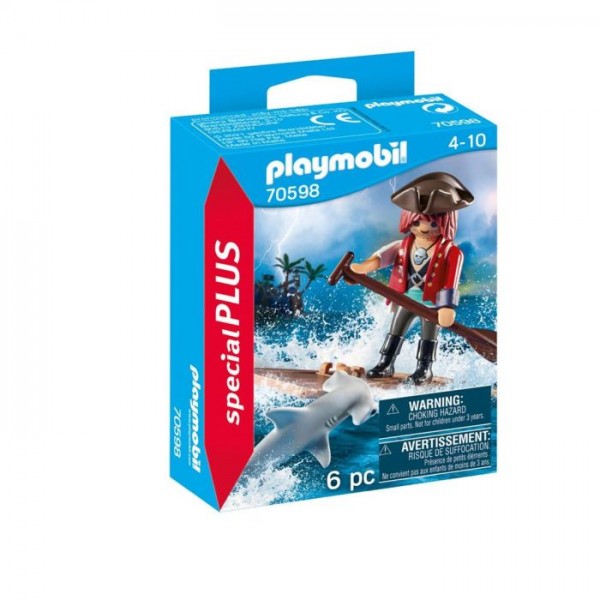 70598 Playmobil Piraat Met Vlot En Hamerhaai