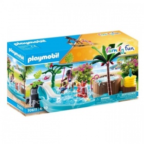 Vergroot 70611 Playmobil Kinderzwembad Met Whirlpool 70611 Playmobil Kinderzwembad Met Whirlpool