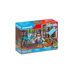 Vergroot 70674 Playmobil gift set e-bike werkplaats 70674 Playmobil gift set e-bike werkplaats