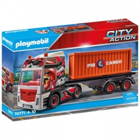 Vergroot 70771 Playmobil City Action Truck Met Aanhanger 70771 Playmobil City Action Truck Met Aanhanger