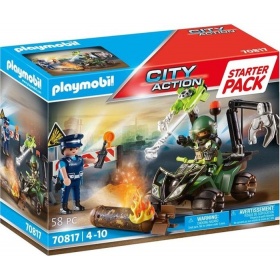 Vergroot 70817 Playmobil Starterpack Politie: Gevarentraining 70817 Playmobil Starterpack Politie: Gevarentraining