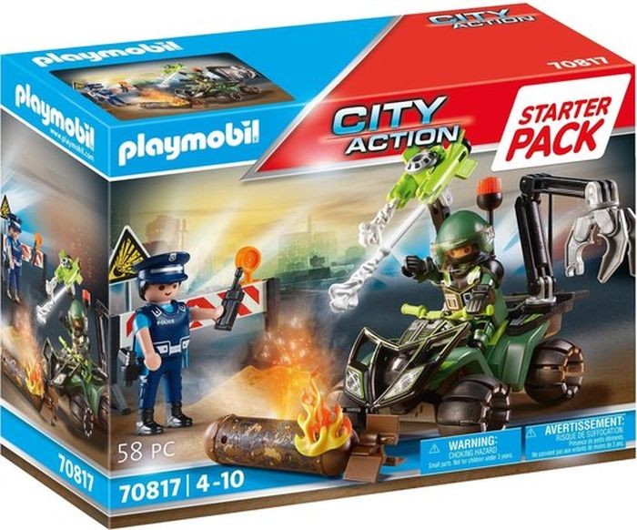 neem medicijnen Rechtdoor Ambient 70817 Playmobil Starterpack Politie: Gevarentraining