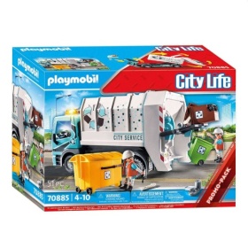 Vergroot 70885 Playmobil promo Vuilniswagen Met Knipperlicht 70885 Playmobil promo Vuilniswagen Met Knipperlicht