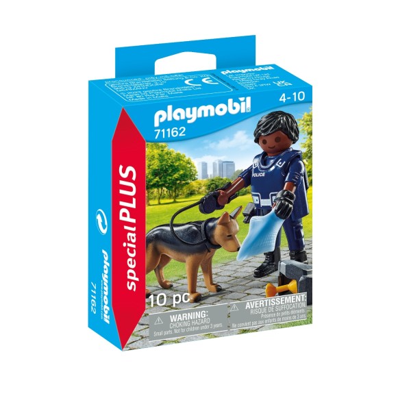 71162 Playmobil Politieagent Met Speurhond