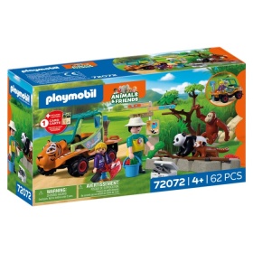 Vergroot Playmobil 72072 Dierenverzorger Met Voertuig Playmobil 72072 Dierenverzorger Met Voertuig