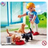 4687 Playmobil mama met puppies