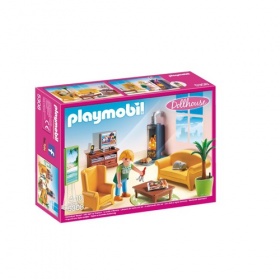 5308 Playmobil woonkamer met houtkachel